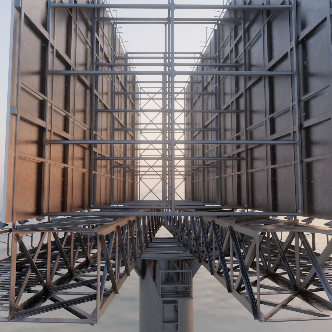 Billboard 3D Model – Realistic Architectural Asset, FBX & OBJ - View 11