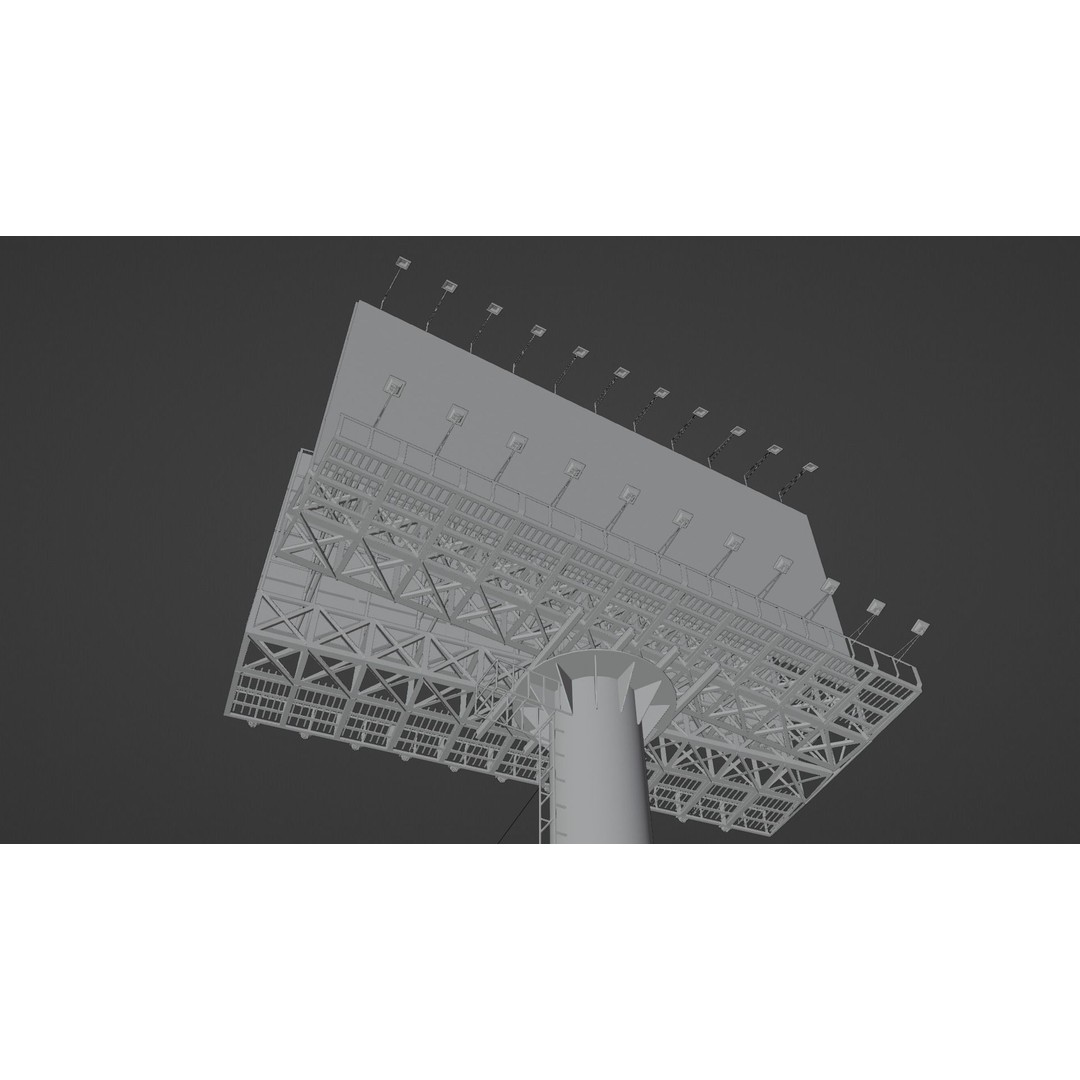 Billboard 3D Model – Realistic Architectural Asset, FBX & OBJ - View 13