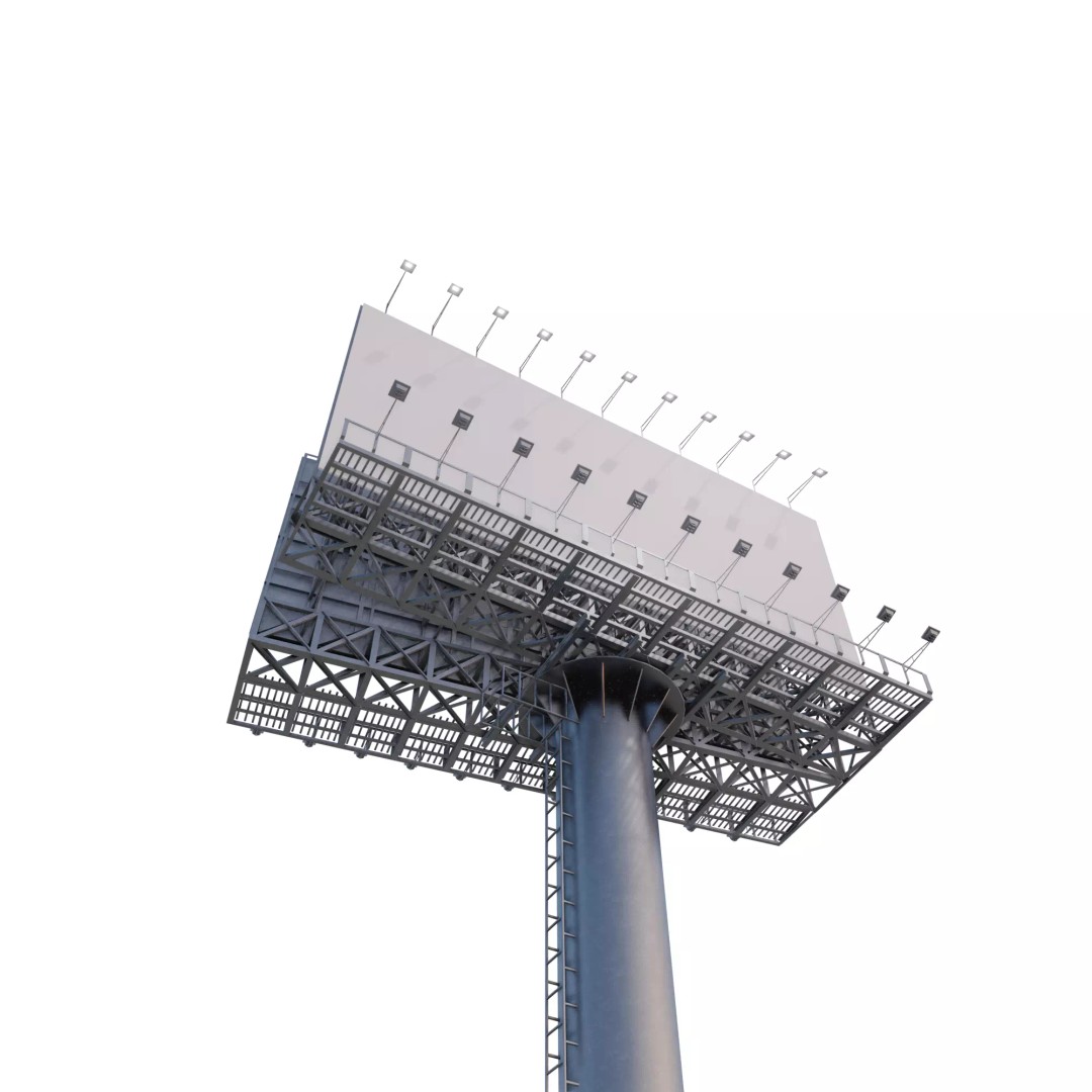 Billboard 3D Model – Realistic Architectural Asset, FBX & OBJ - View 2