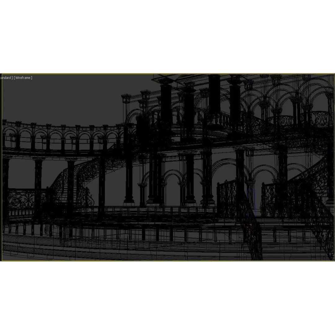 Couple Wedding Stage 3D Model – Elegant Decoration for Virtual Events - View 16