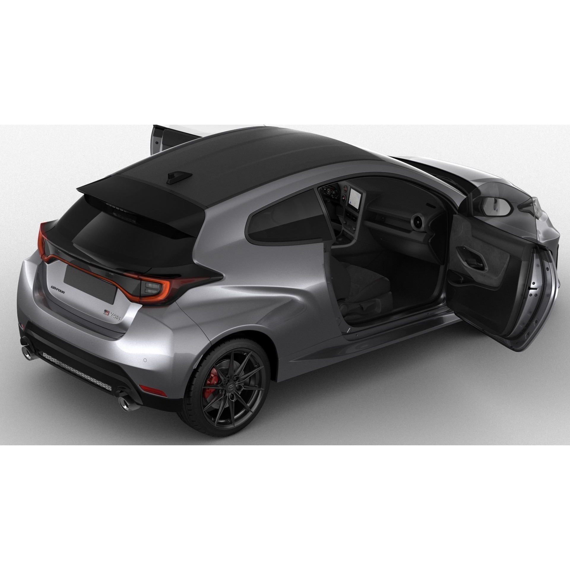 Toyota GR Yaris 2024 - Low-Poly Game-Ready 3D Model - View 21