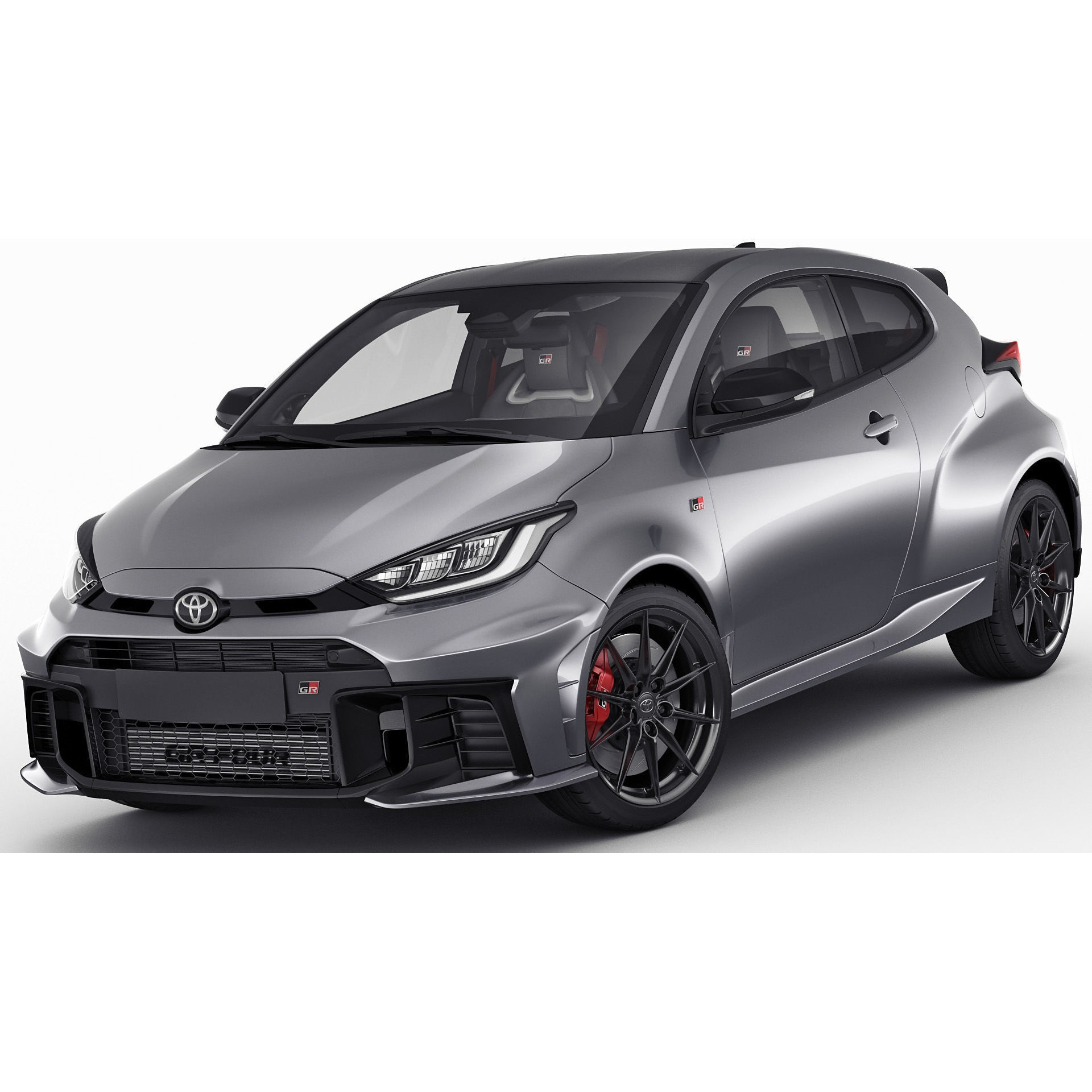 Toyota GR Yaris 2024 - Low-Poly Game-Ready 3D Model - View 3