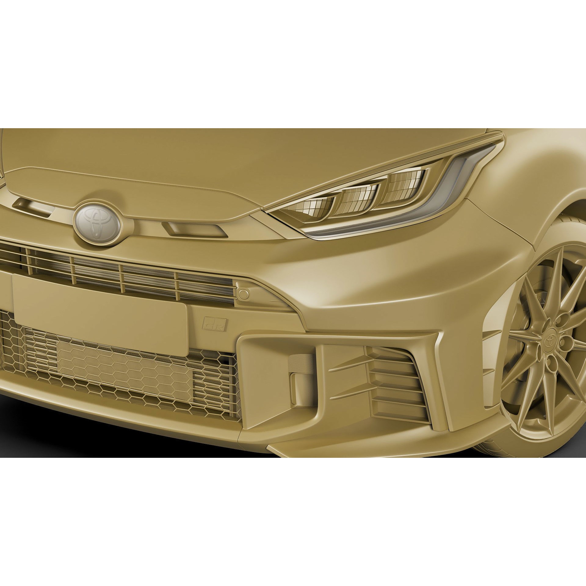Toyota GR Yaris 2024 - Low-Poly Game-Ready 3D Model - View 30