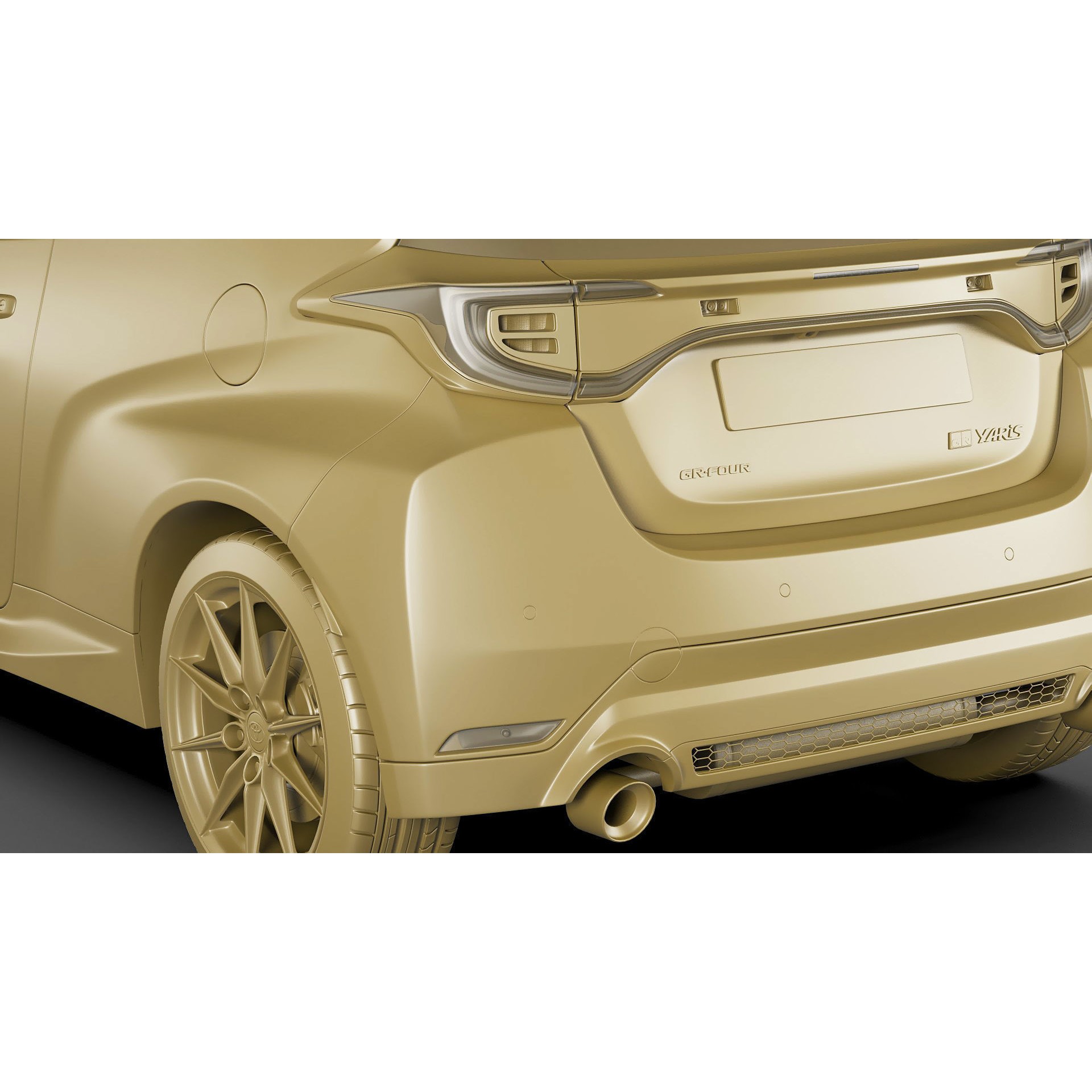 Toyota GR Yaris 2024 - Low-Poly Game-Ready 3D Model - View 31