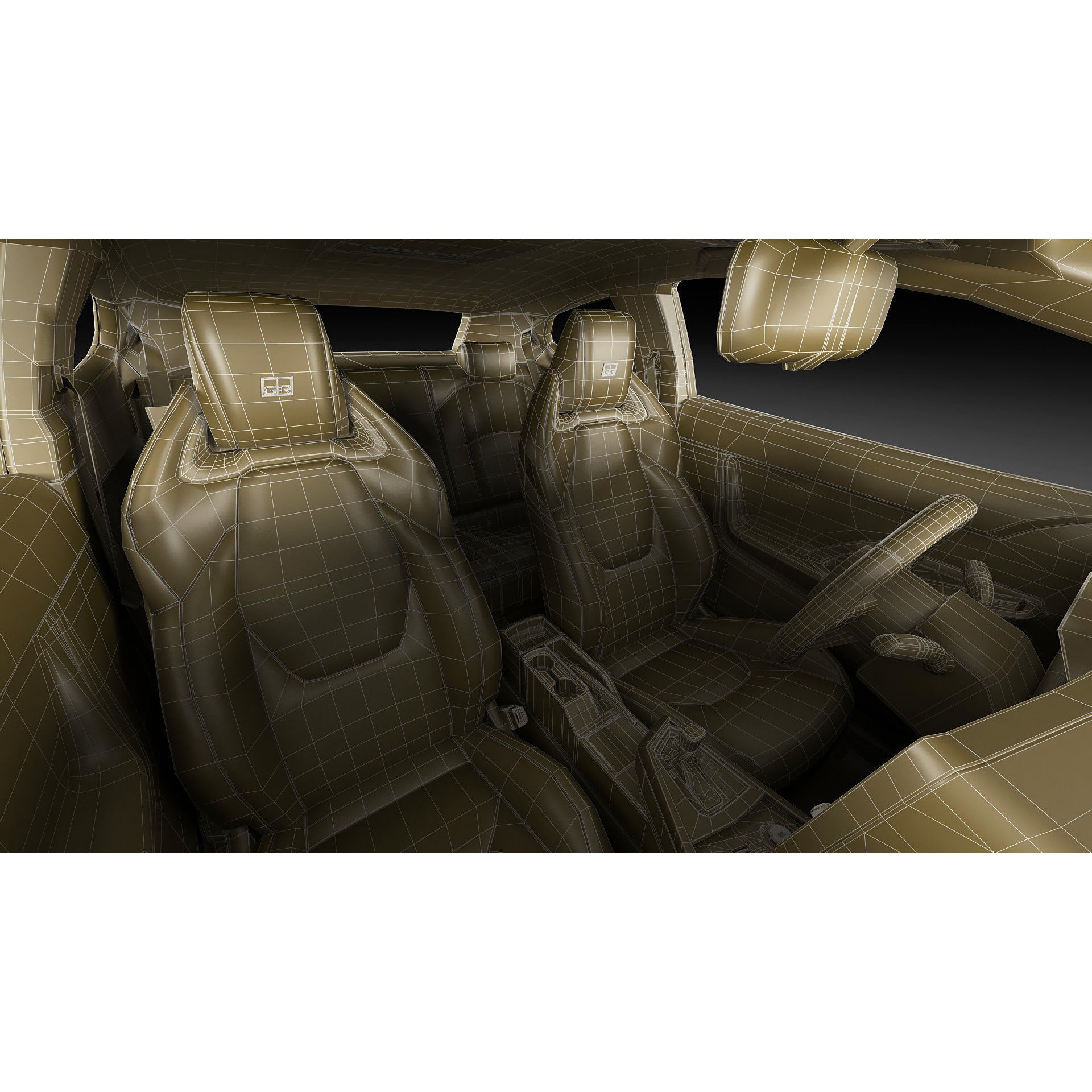 Toyota GR Yaris 2024 - Low-Poly Game-Ready 3D Model - View 38