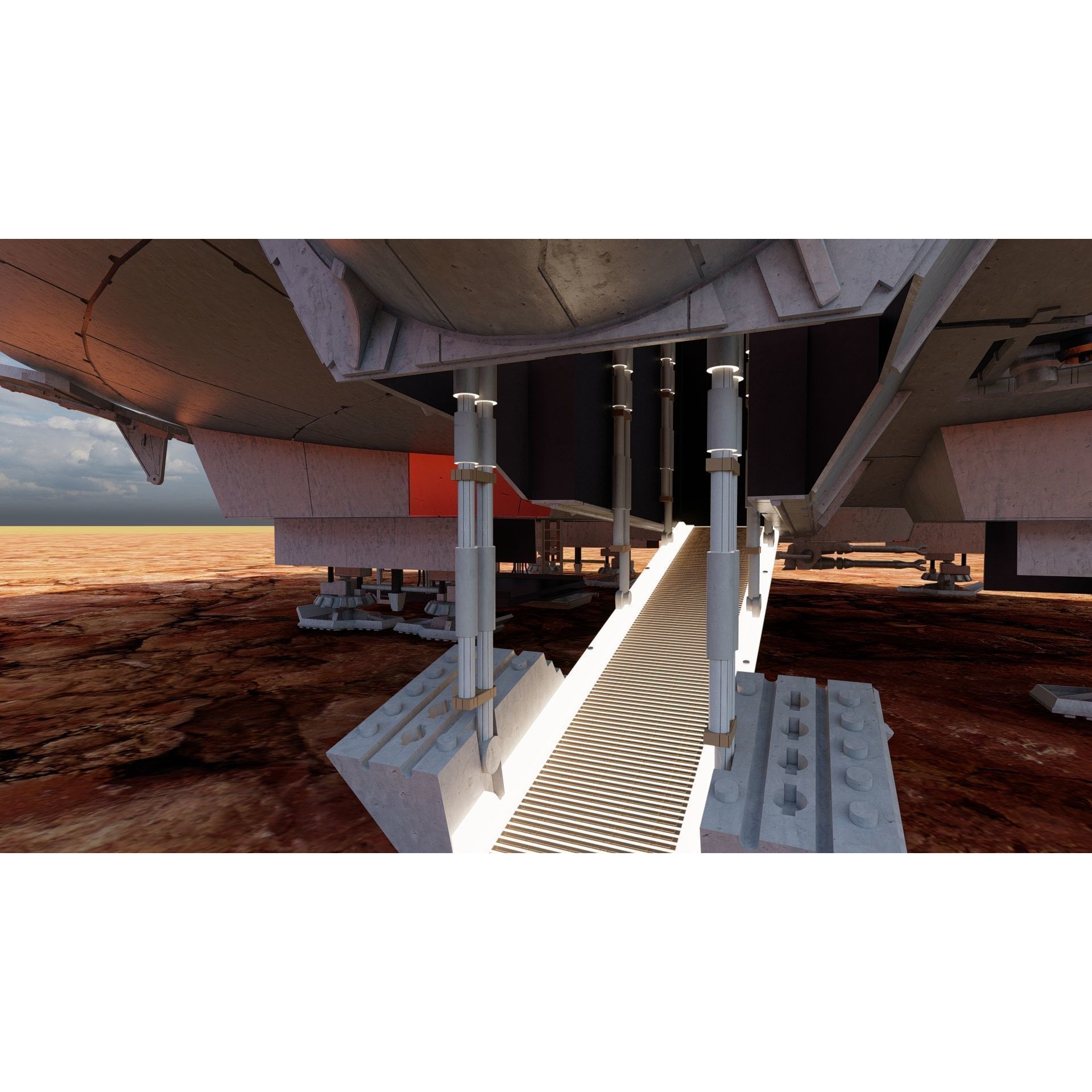Millennium Falcon with Interior - Game-Ready 3D Model - View 16