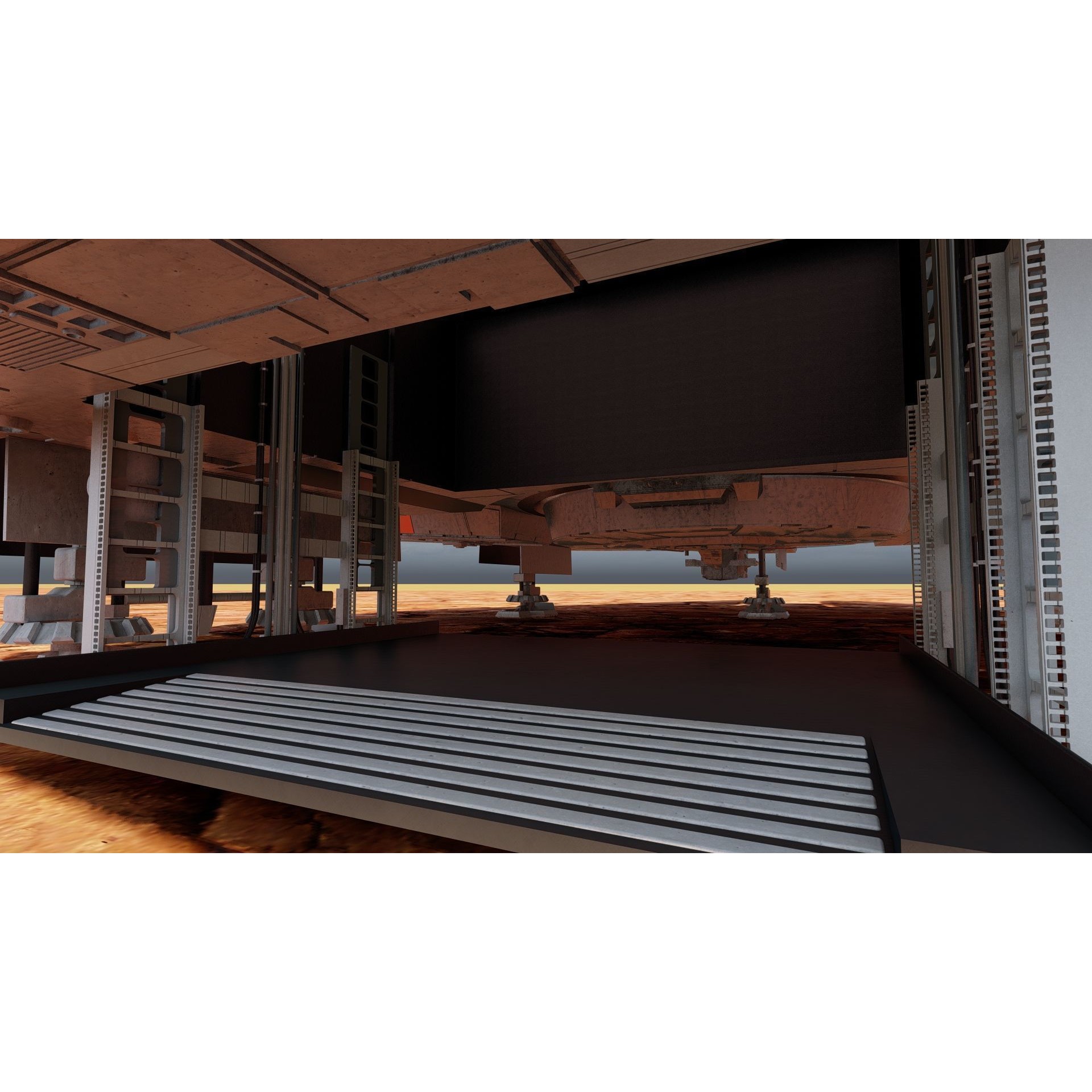 Millennium Falcon with Interior - Game-Ready 3D Model - View 17