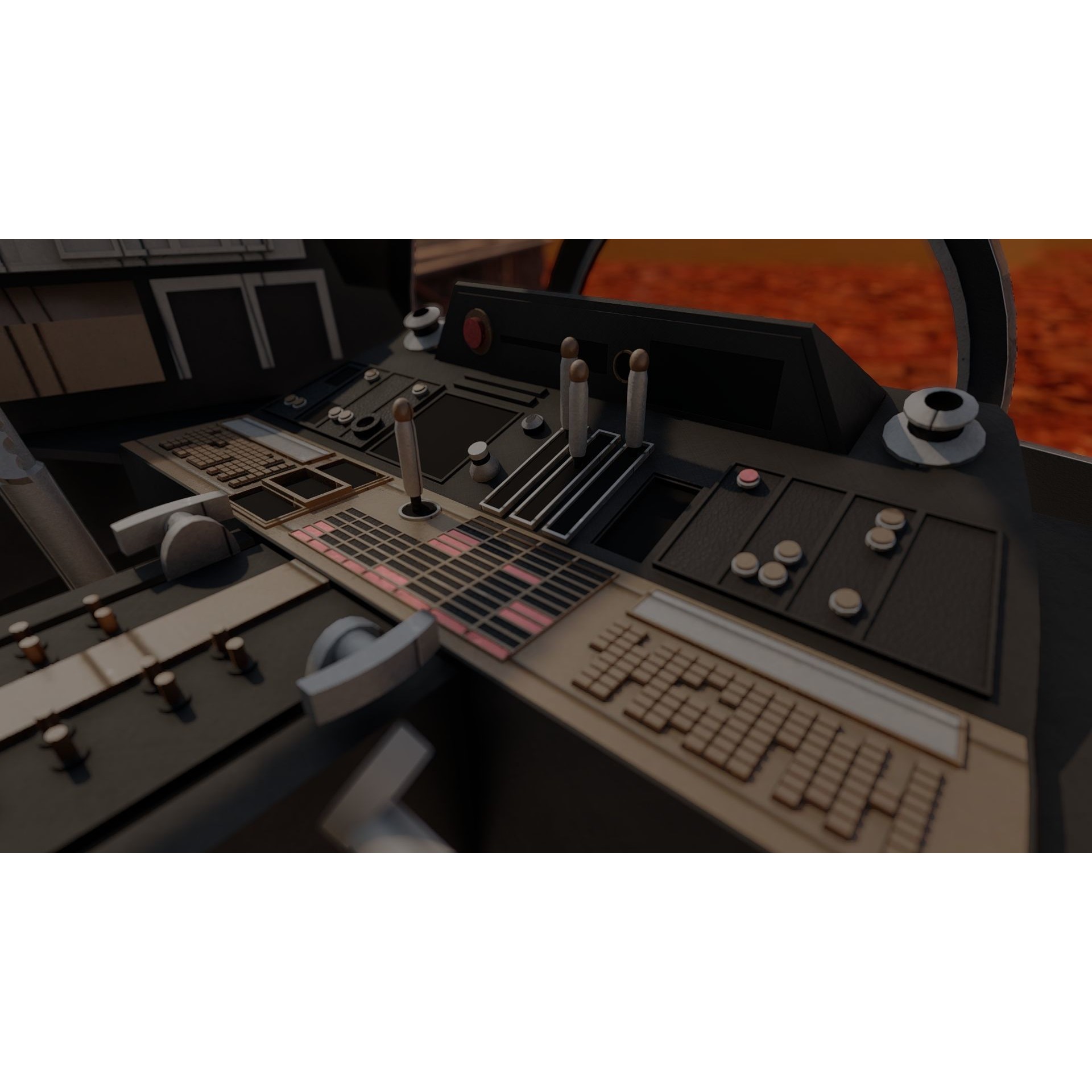 Millennium Falcon with Interior - Game-Ready 3D Model - View 24