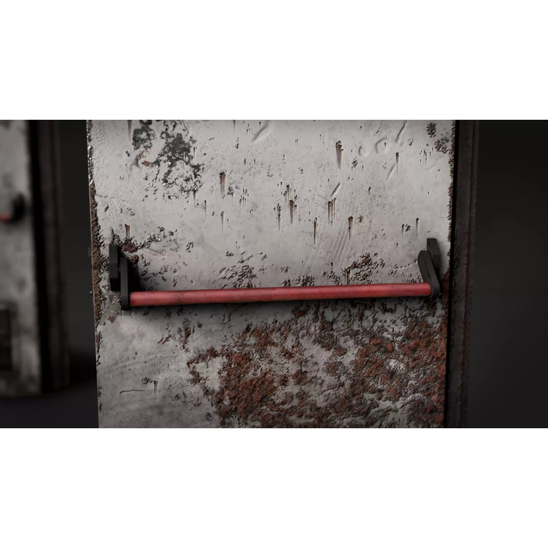 Post-Apocalyptic Broken Door 3D Model – Low Poly Barricade Pack, FBX - View 13