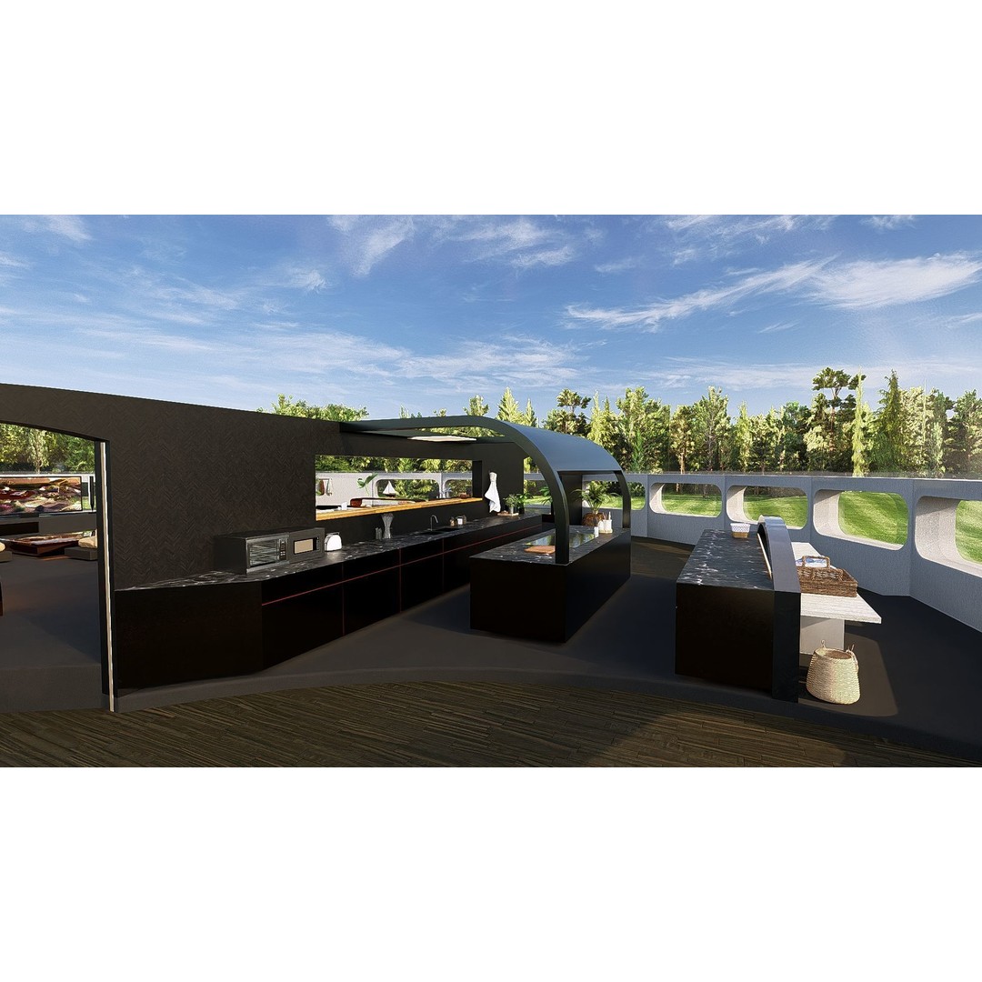 Futuristic Dome House 3D Model – Luxury Architecture Design, SketchUp - View 16