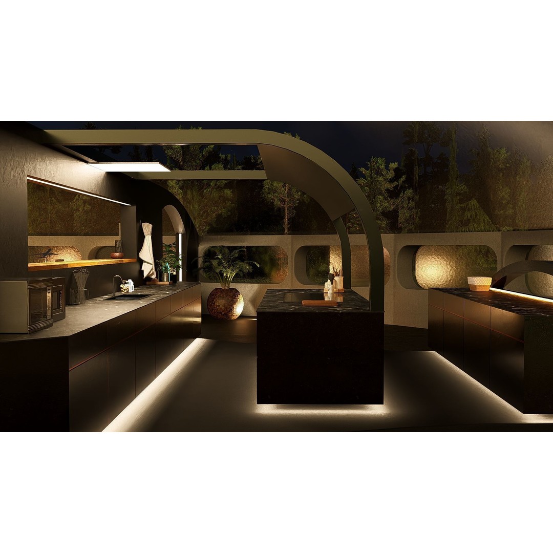 Futuristic Dome House 3D Model – Luxury Architecture Design, SketchUp - View 19