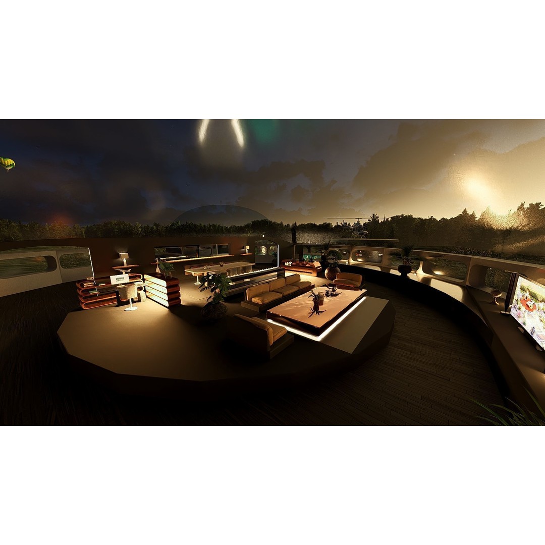 Futuristic Dome House 3D Model – Luxury Architecture Design, SketchUp - View 23