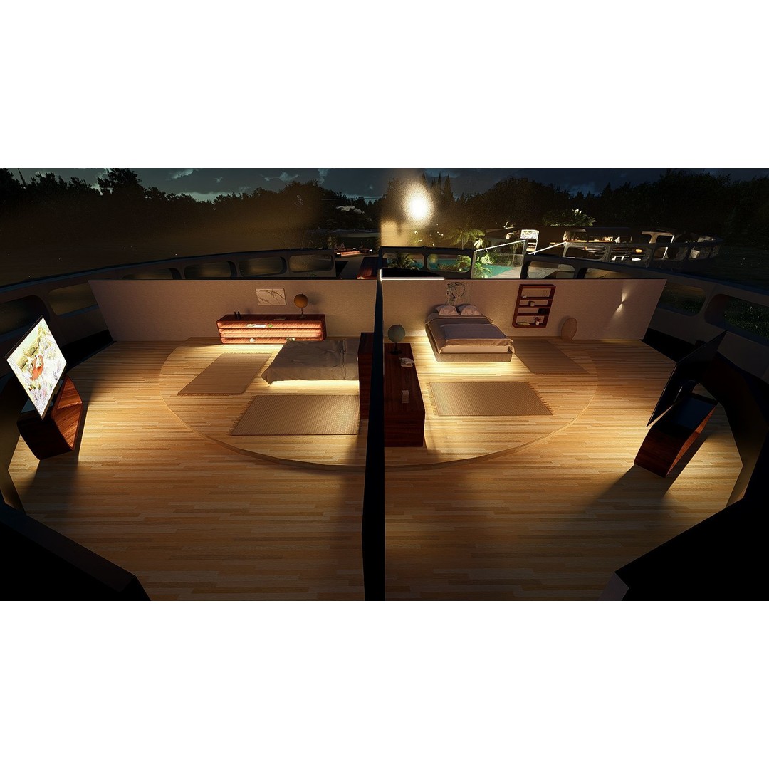 Futuristic Dome House 3D Model – Luxury Architecture Design, SketchUp - View 31