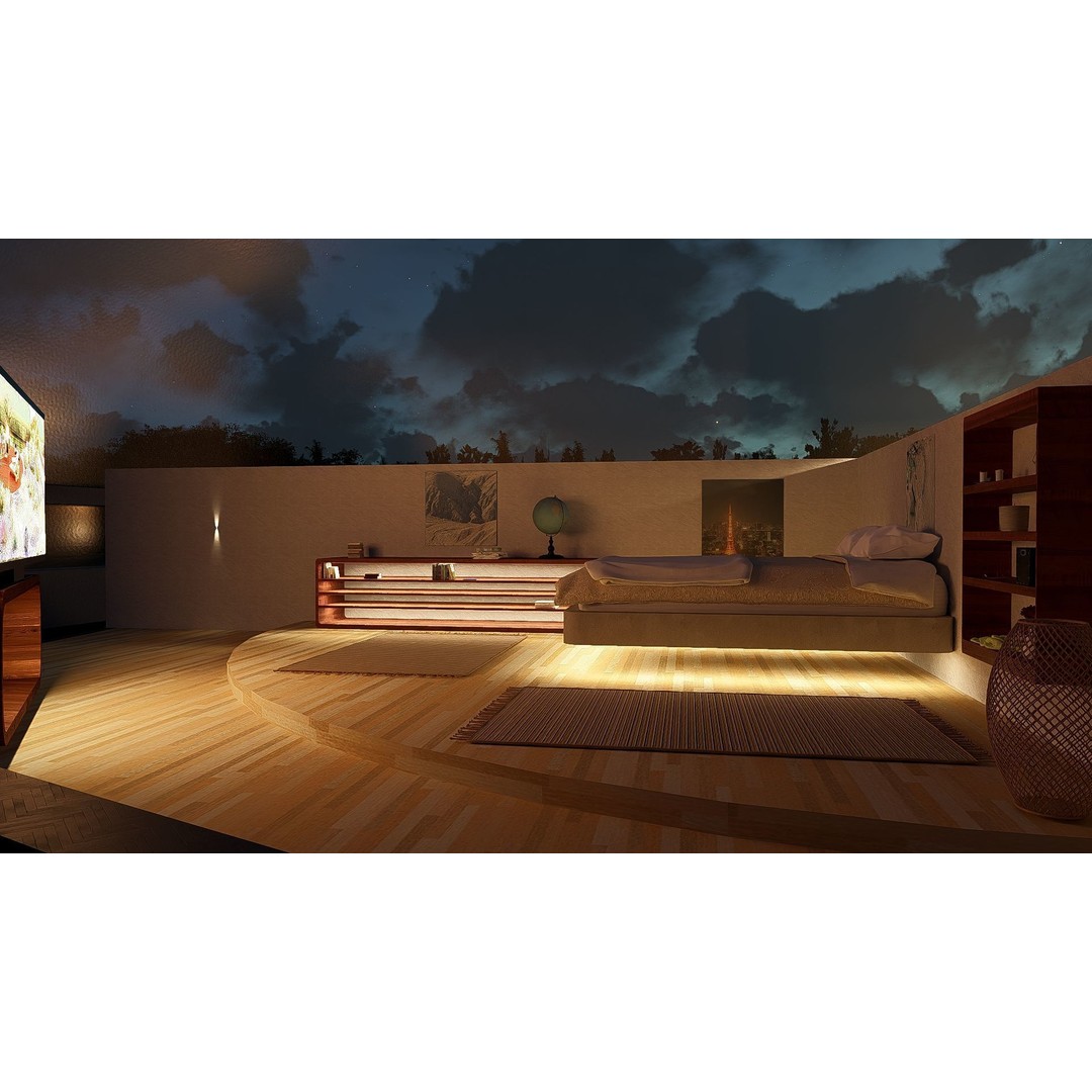 Futuristic Dome House 3D Model – Luxury Architecture Design, SketchUp - View 32