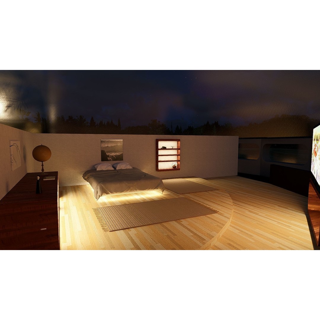 Futuristic Dome House 3D Model – Luxury Architecture Design, SketchUp - View 33