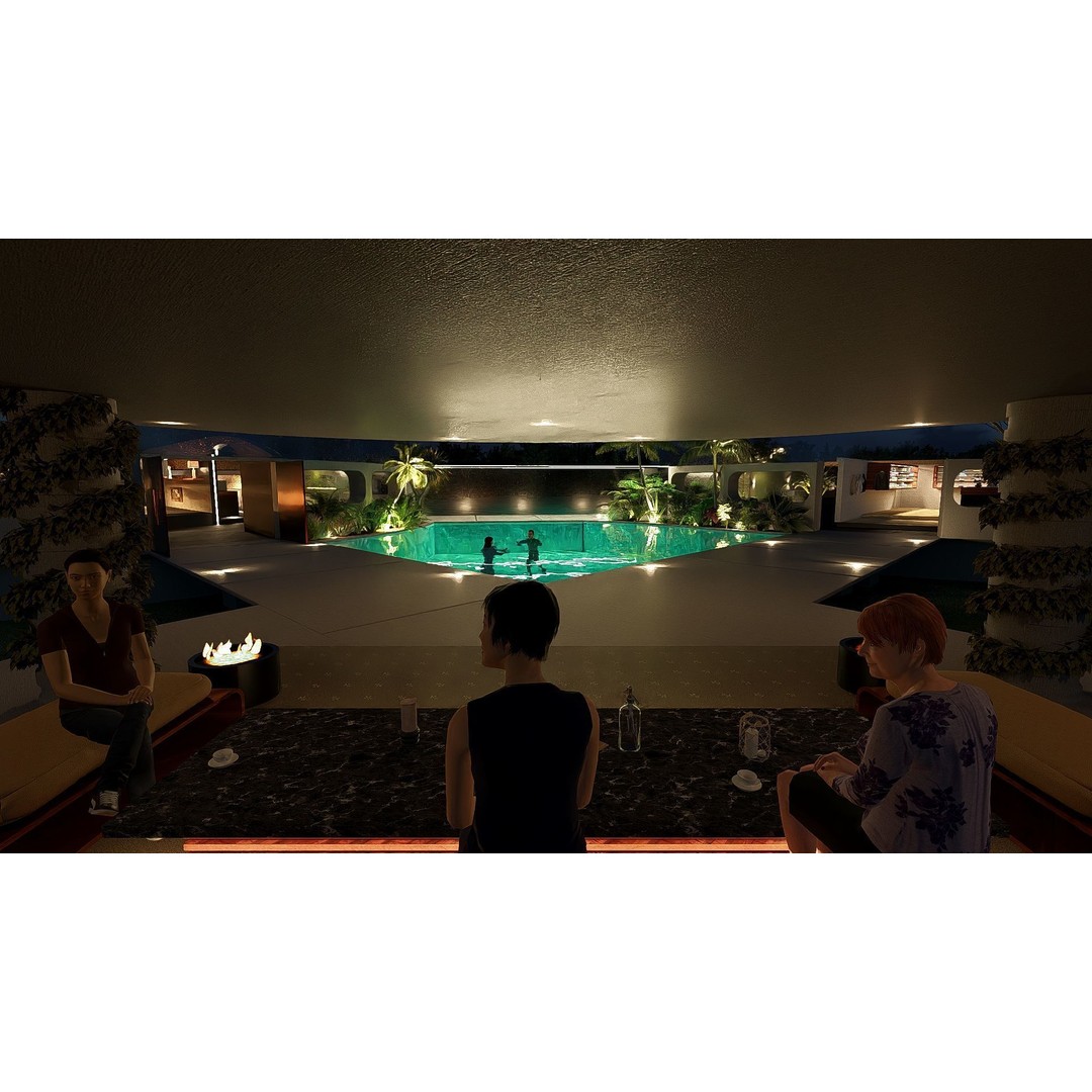 Futuristic Dome House 3D Model – Luxury Architecture Design, SketchUp - View 38