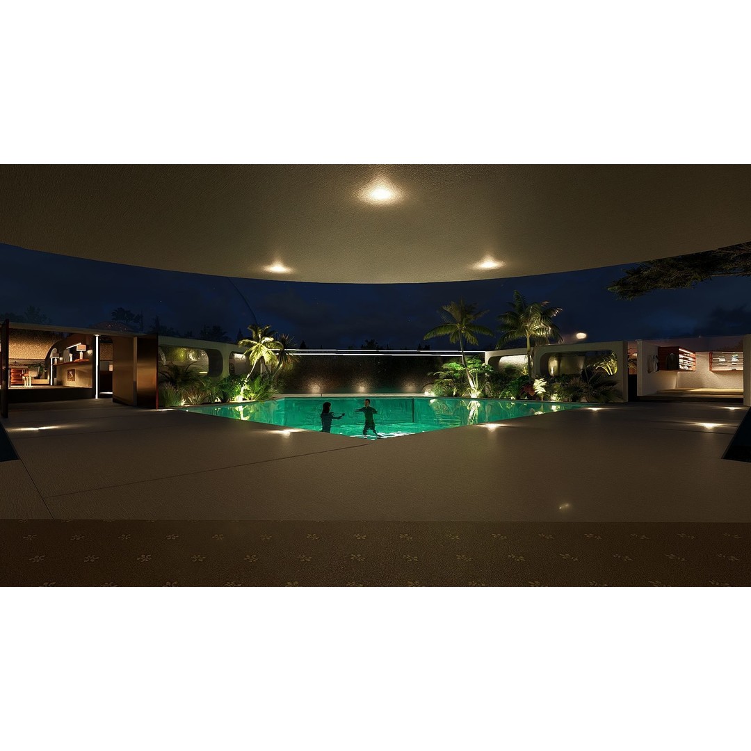 Futuristic Dome House 3D Model – Luxury Architecture Design, SketchUp - View 39