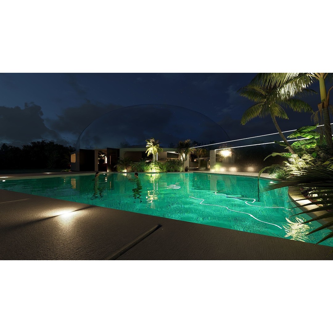 Futuristic Dome House 3D Model – Luxury Architecture Design, SketchUp - View 40