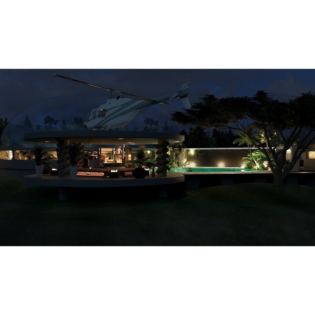Futuristic Dome House 3D Model – Luxury Architecture Design, SketchUp - View 41