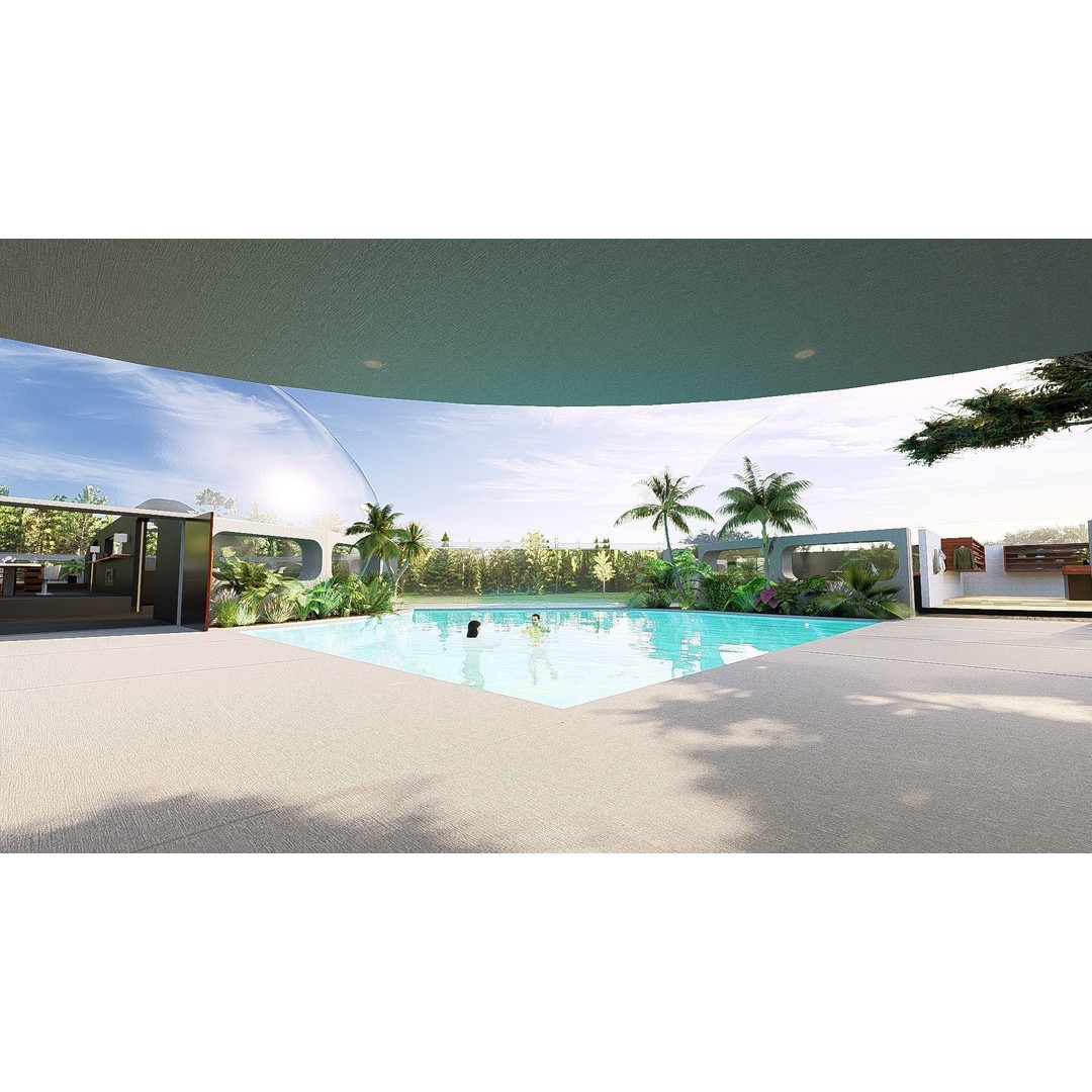 Futuristic Dome House 3D Model – Luxury Architecture Design, SketchUp - View 43