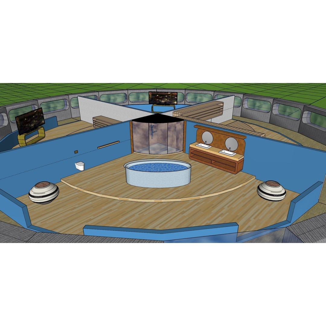 Futuristic Dome House 3D Model – Luxury Architecture Design, SketchUp - View 54