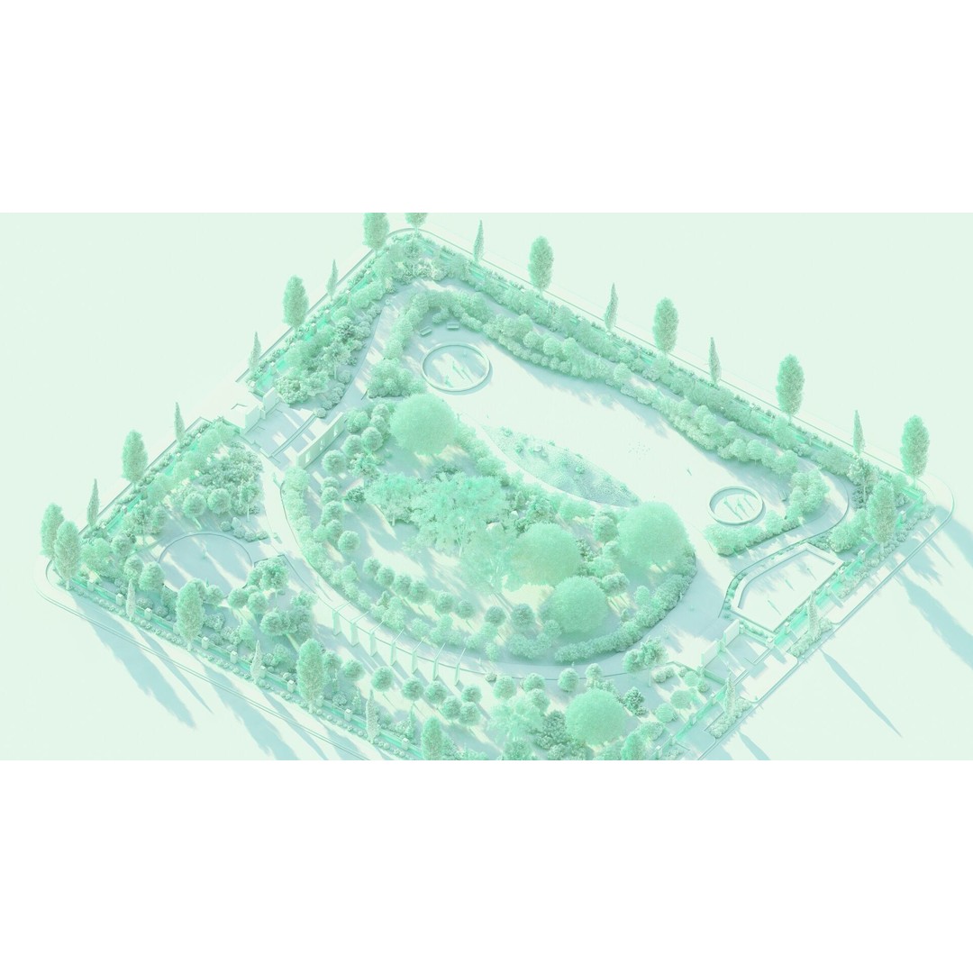 Public Park 3D Model – Private Landscape, PBR Textures, FBX - View 30