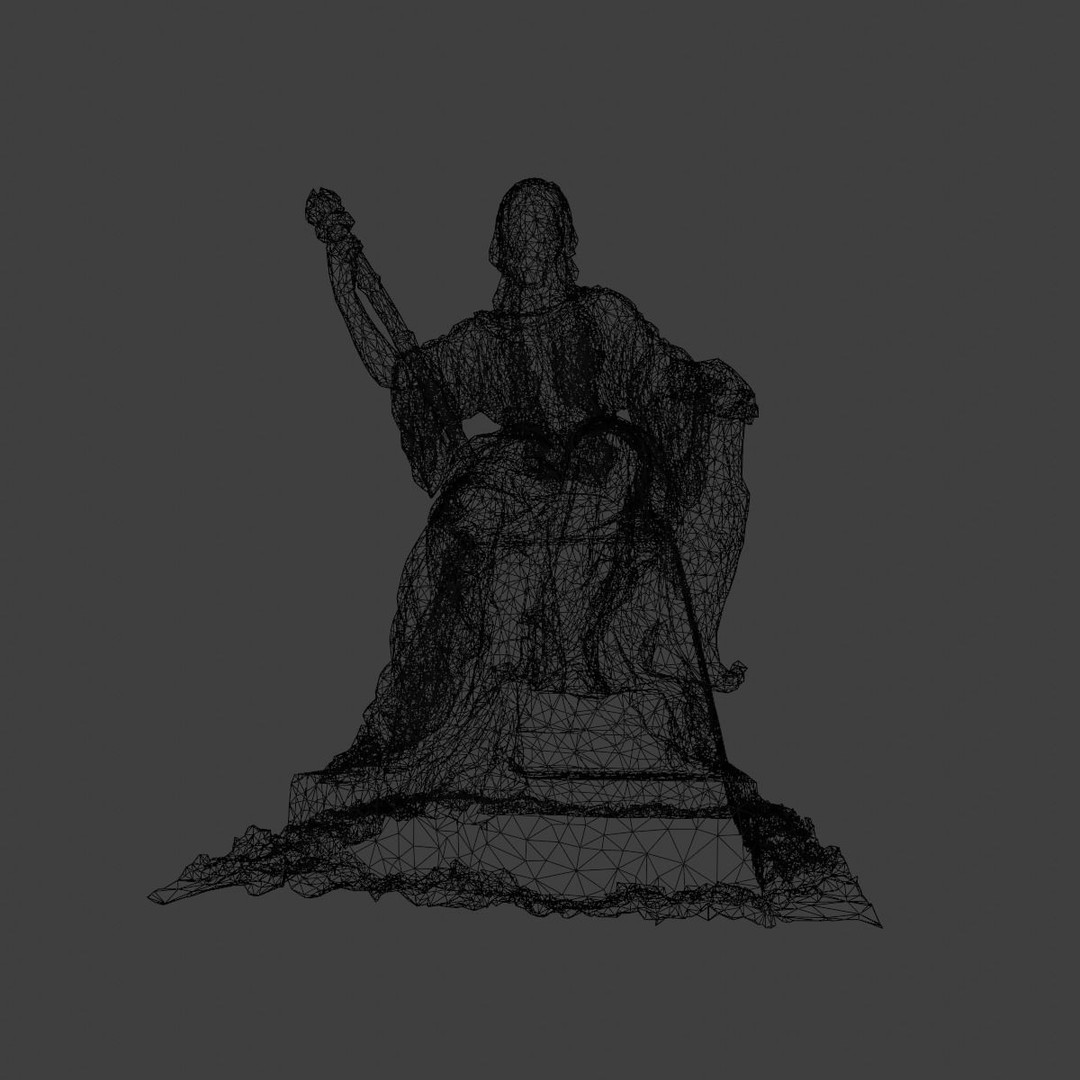 Tolerance Statue 3D Model – Low Poly Sculpture, FBX, PBR Textures - View 17