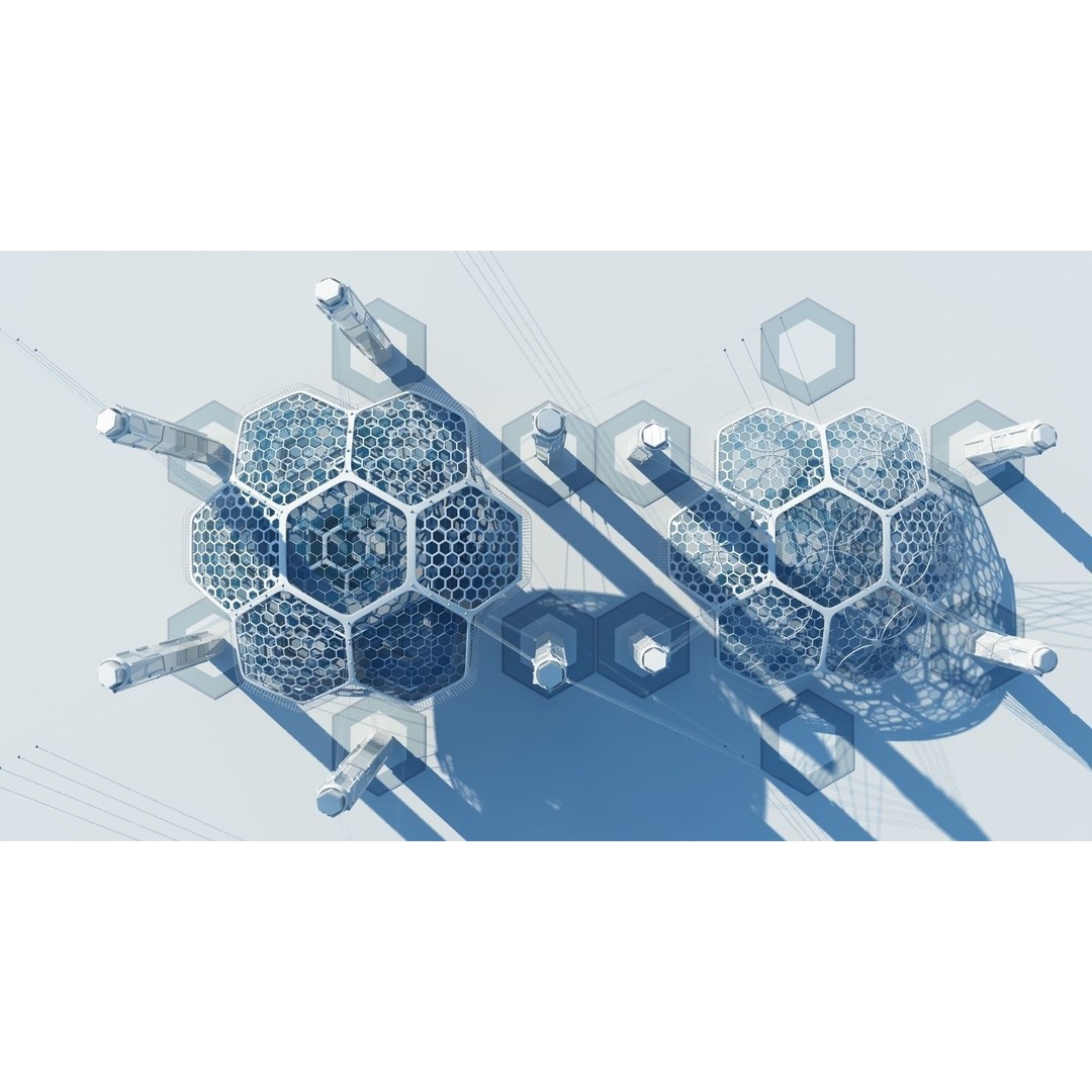 Futuristic Architectural Structure 3D Model – High Poly PBR Asset, FBX - View 5