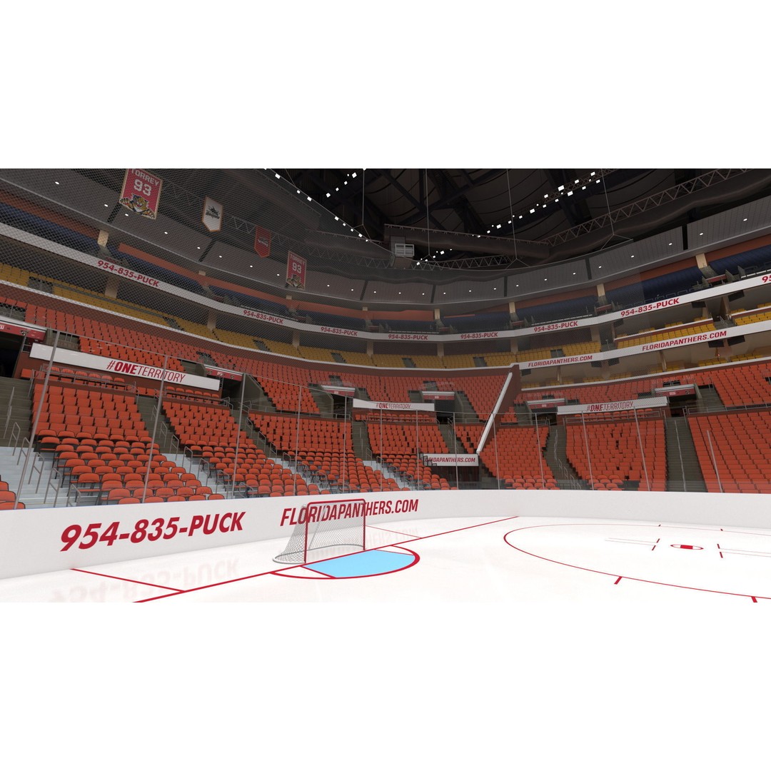Interior FLA Live Arena 3D Model – Modern Indoor Sports Venue, FBX - View 17