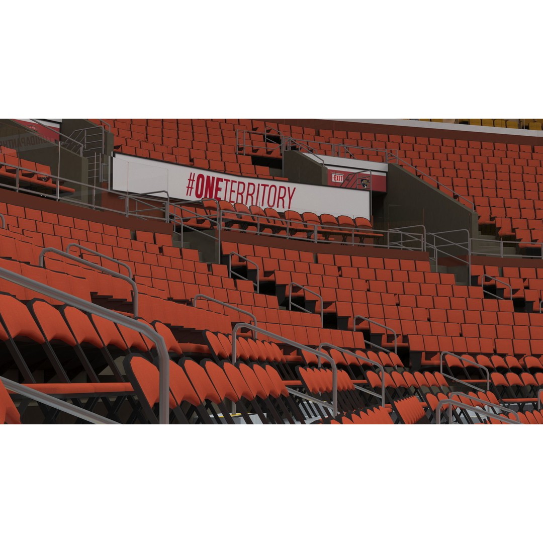 Interior FLA Live Arena 3D Model – Modern Indoor Sports Venue, FBX - View 20