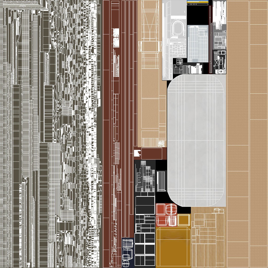 Interior FLA Live Arena 3D Model – Modern Indoor Sports Venue, FBX - View 29