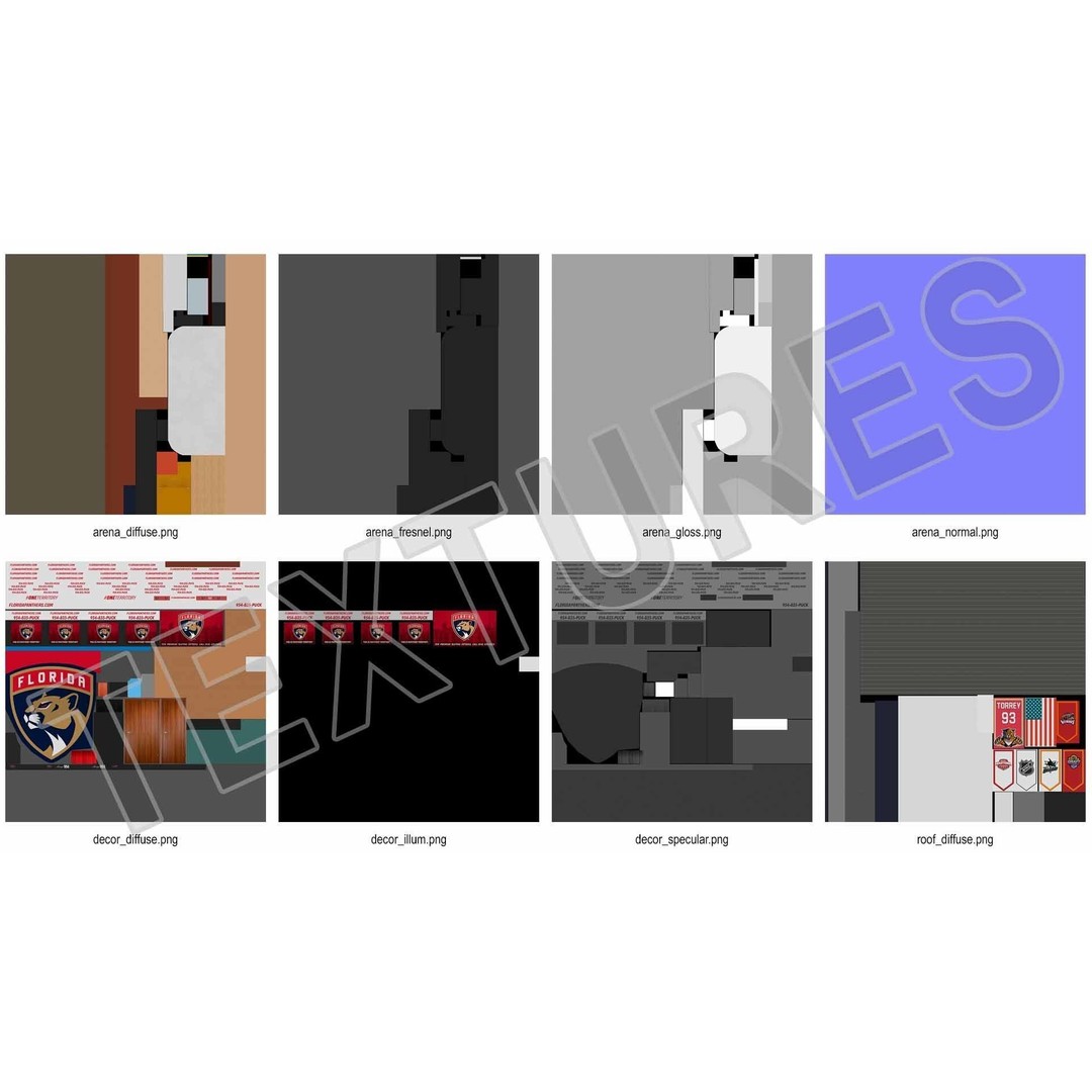 Interior FLA Live Arena 3D Model – Modern Indoor Sports Venue, FBX - View 31