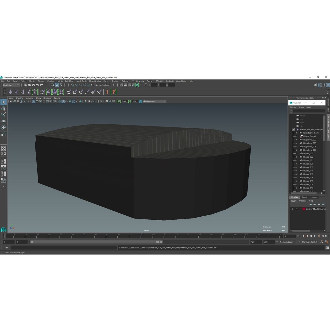 Interior FLA Live Arena 3D Model – Modern Indoor Sports Venue, FBX - View 36