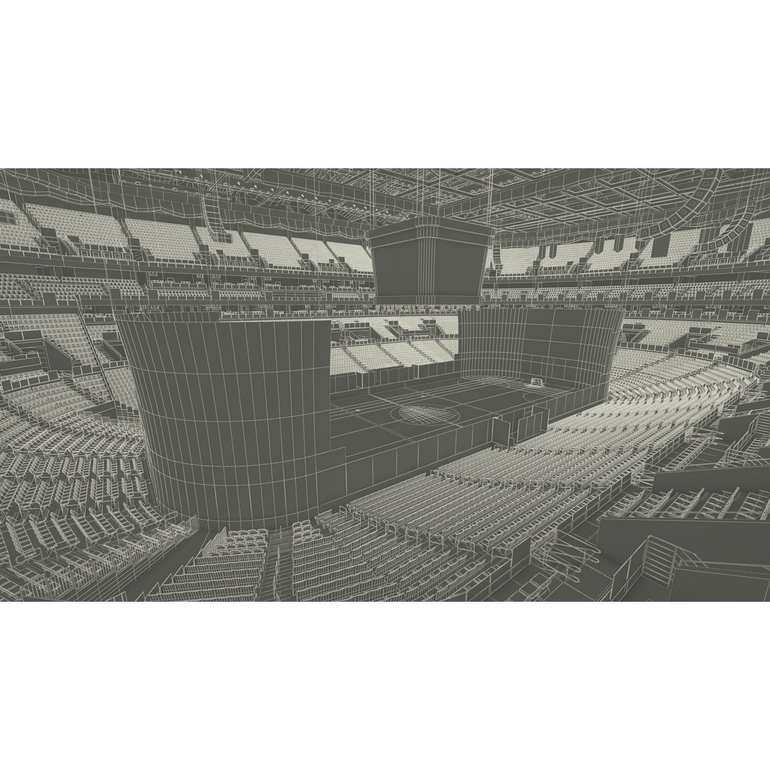 Interior FLA Live Arena 3D Model – Modern Indoor Sports Venue, FBX - View 38