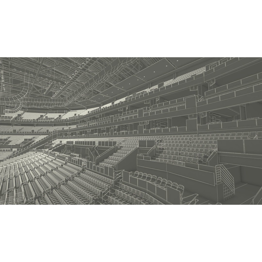 Interior FLA Live Arena 3D Model – Modern Indoor Sports Venue, FBX - View 39