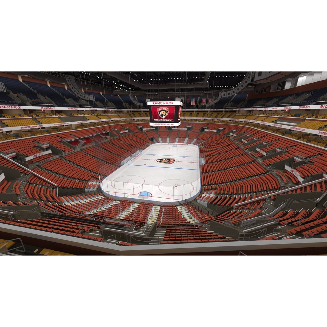 Interior FLA Live Arena 3D Model – Modern Indoor Sports Venue, FBX - View 52