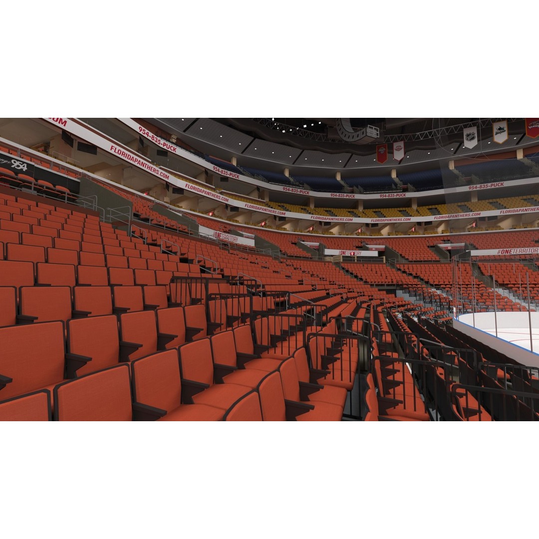 Interior FLA Live Arena 3D Model – Modern Indoor Sports Venue, FBX - View 58