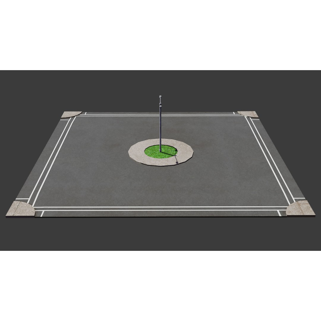 Road 3D Model – Low Poly Game Asset with PBR Textures, FBX, Blender - View 21