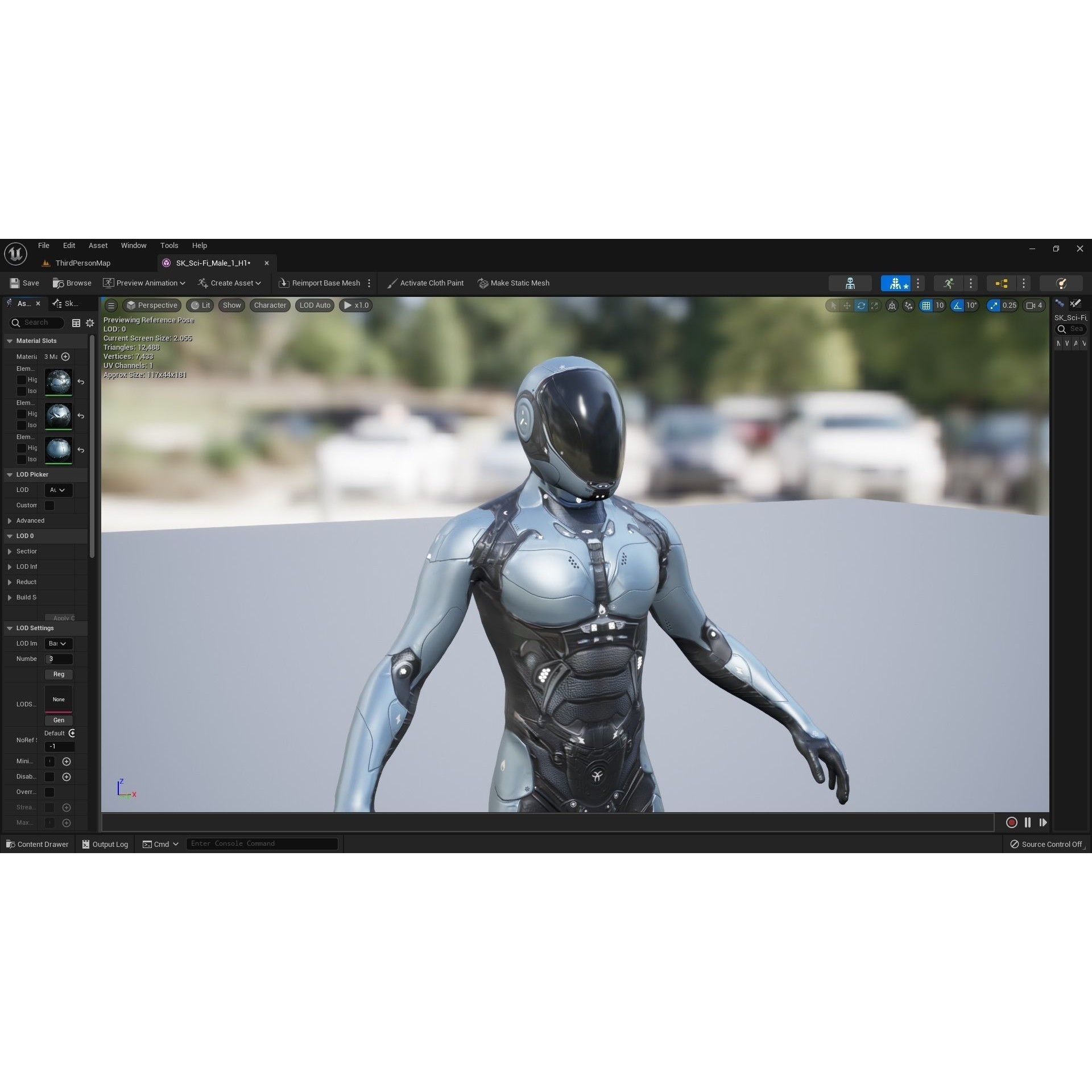 Sci-Fi Male 1 - Low-Poly Game-Ready 3D Model - View 10