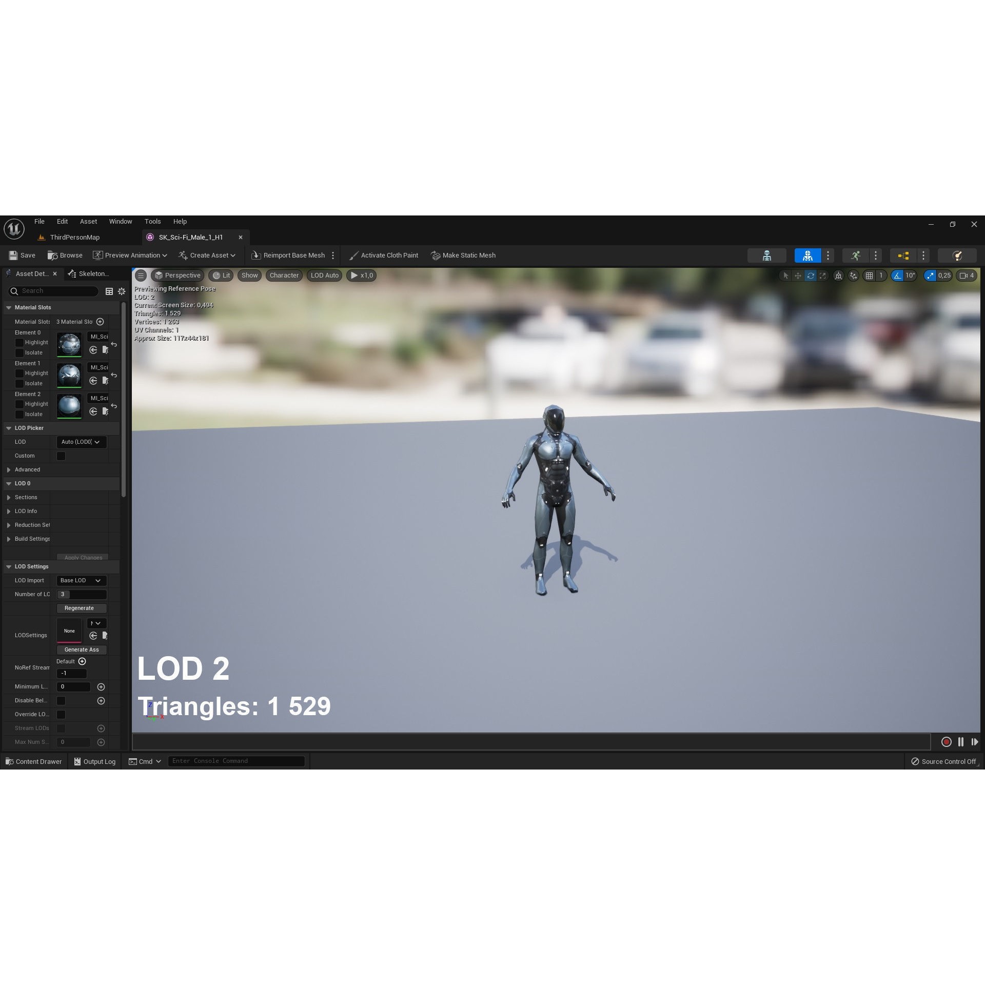 Sci-Fi Male 1 - Low-Poly Game-Ready 3D Model - View 13