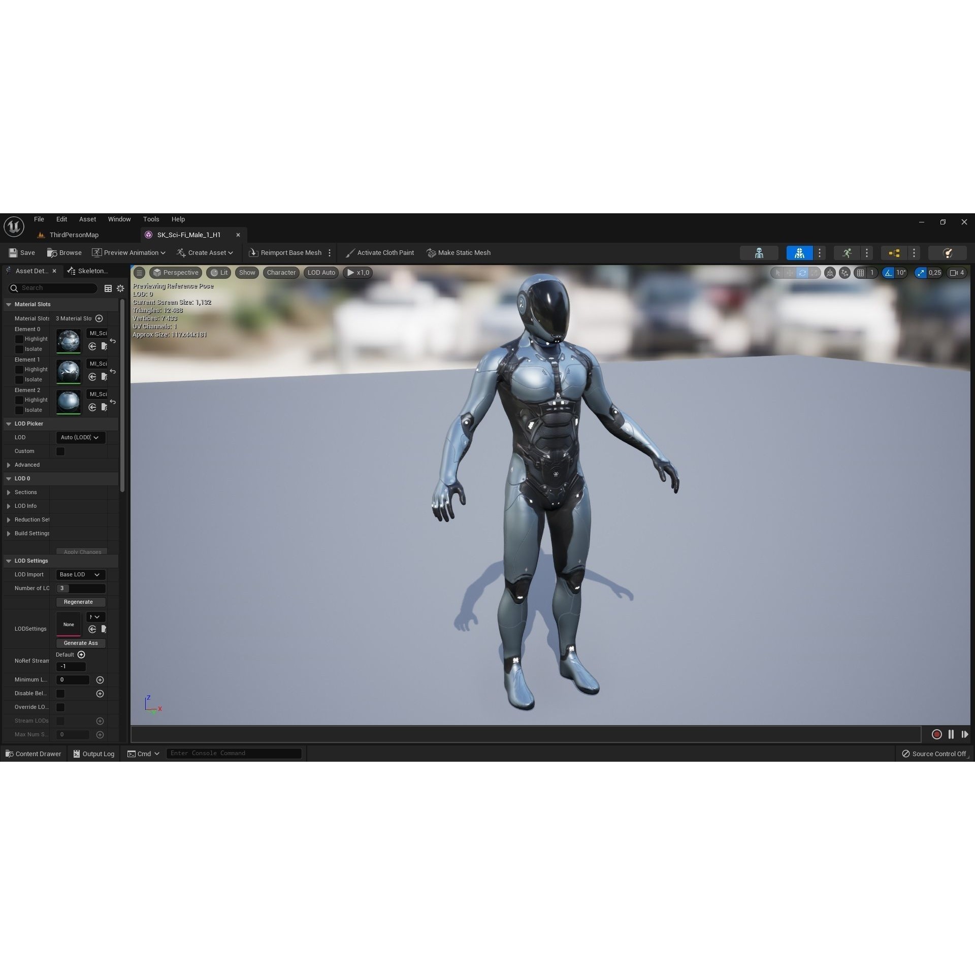 Sci-Fi Male 1 - Low-Poly Game-Ready 3D Model - View 15