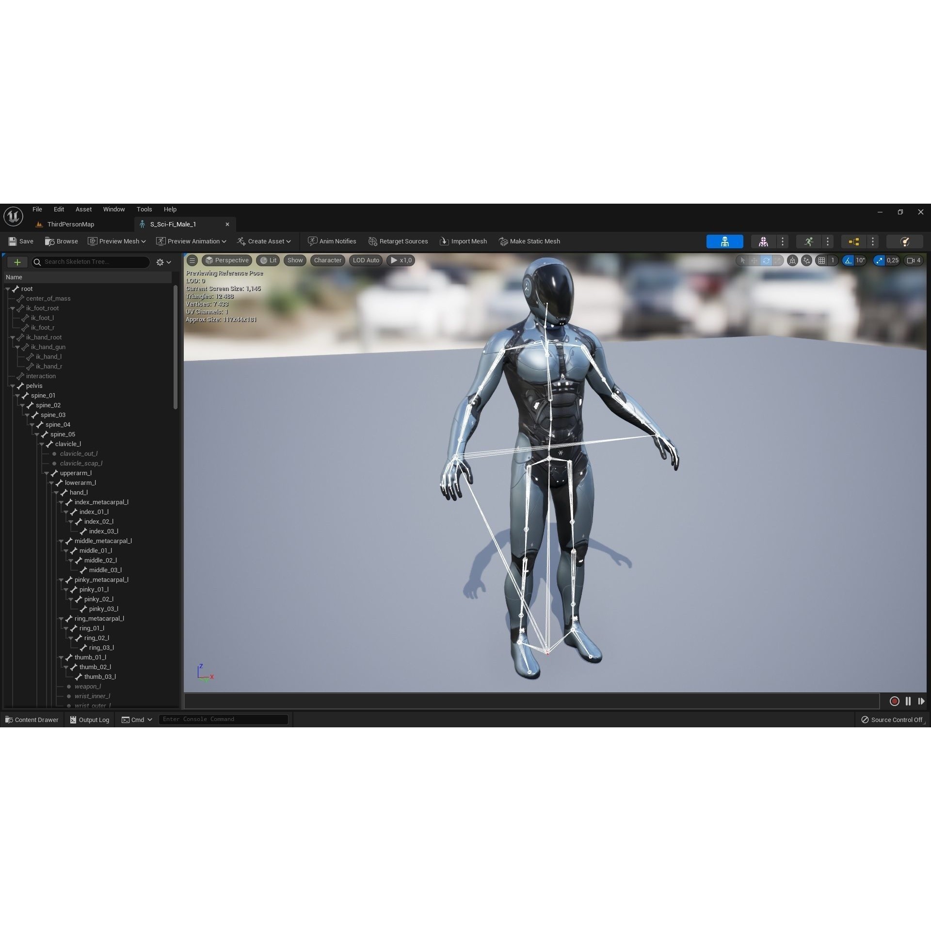 Sci-Fi Male 1 - Low-Poly Game-Ready 3D Model - View 16