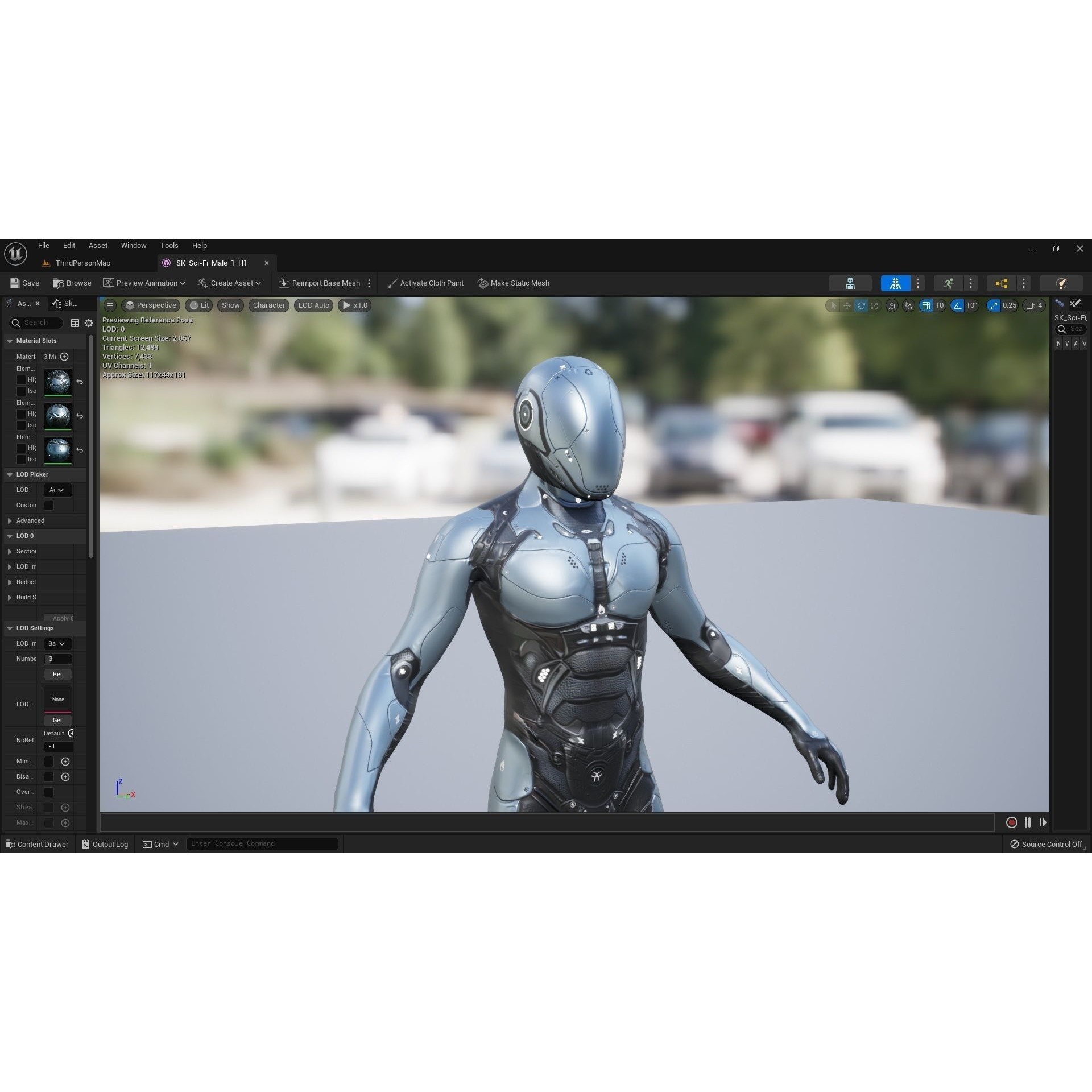 Sci-Fi Male 1 - Low-Poly Game-Ready 3D Model - View 9