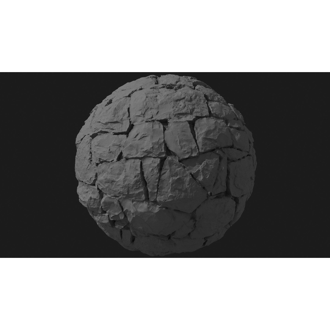 Croatian Stone Wall Texture – PBR Architectural Asset, JPG - View 5