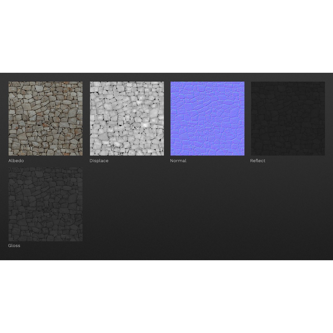Croatian Stone Wall Texture – PBR Architectural Asset, JPG - View 6