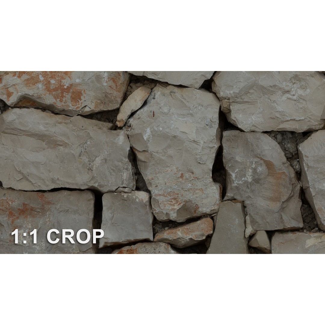 Croatian Stone Wall Texture – PBR Architectural Asset, JPG - View 7