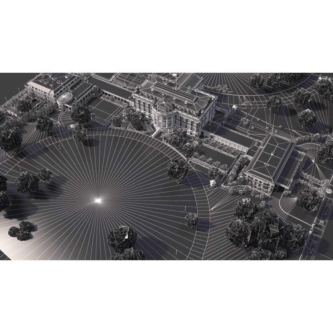 The White House Complex 3D Model – High Poly Architectural Exterior, FBX, OBJ - View 41