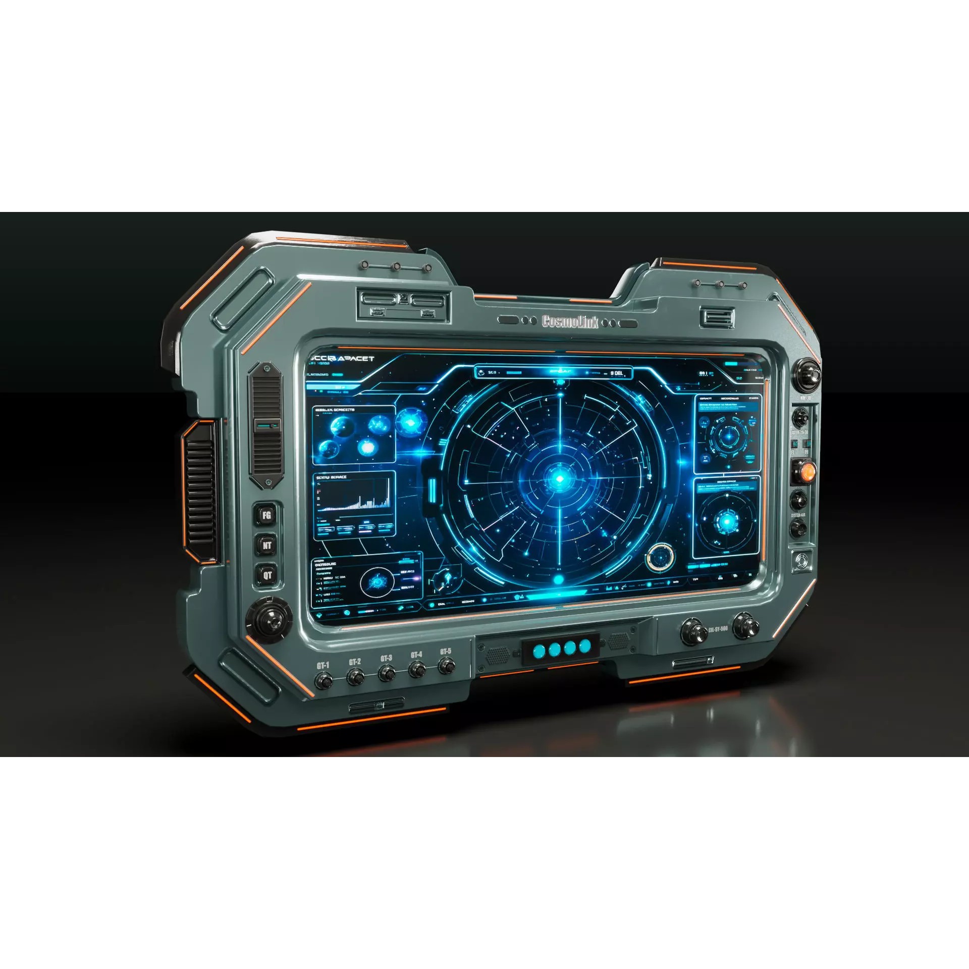 Sci-Fi Monitor Panel - Game-Ready 3D Model - View 14