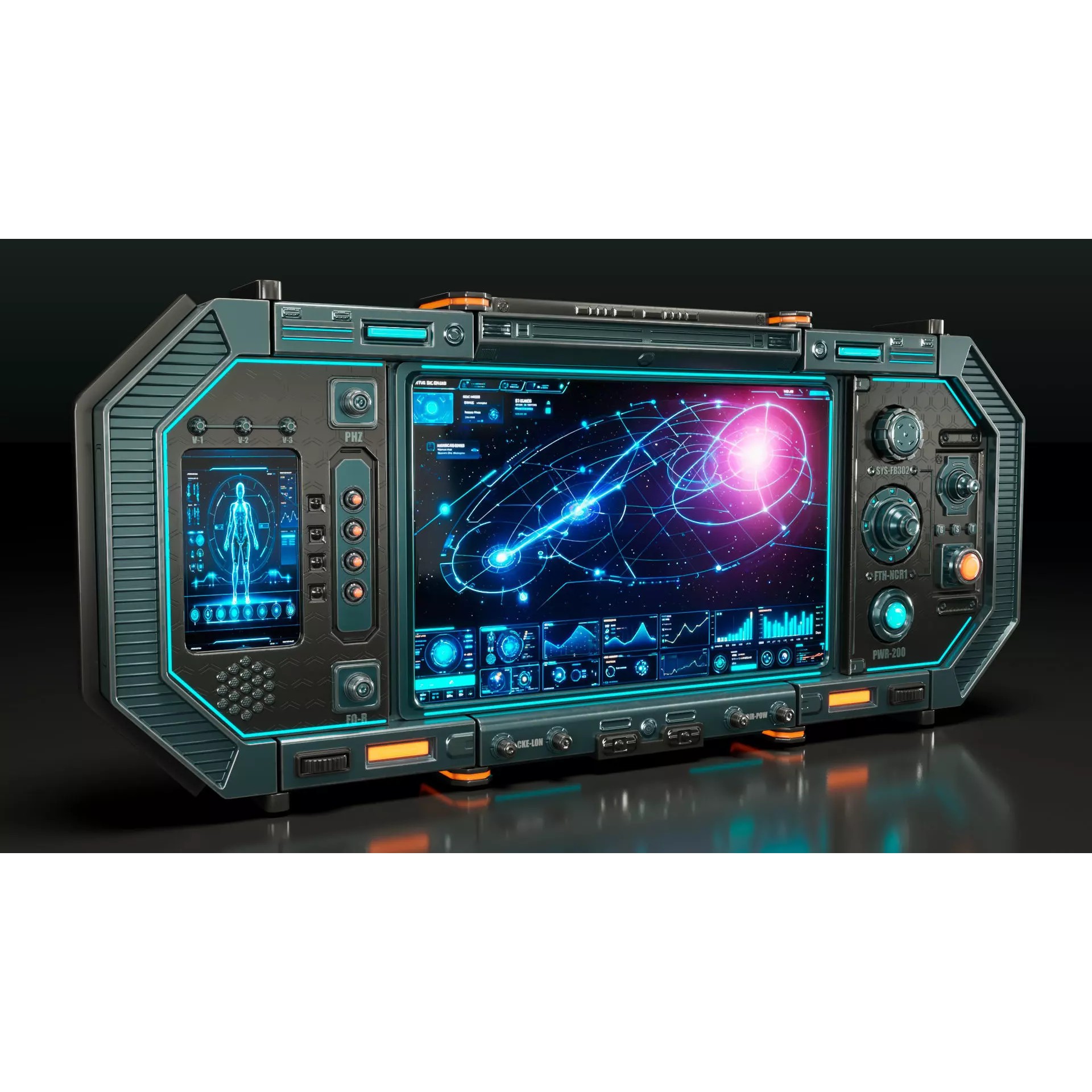 Sci-Fi Monitor Panel - Game-Ready 3D Model - View 17