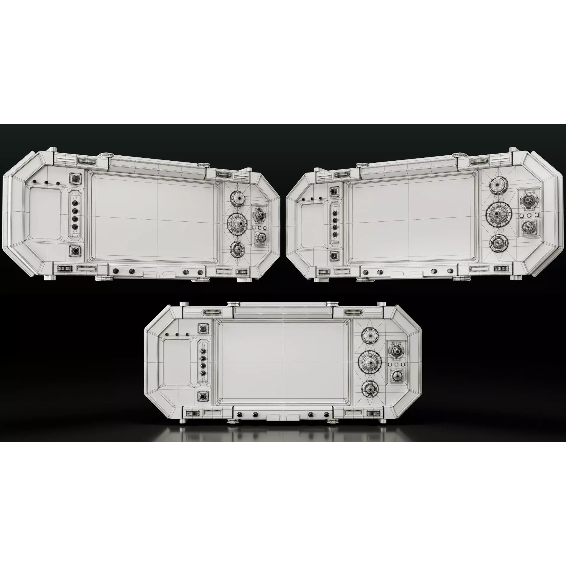 Sci-Fi Monitor Panel - Game-Ready 3D Model - View 18